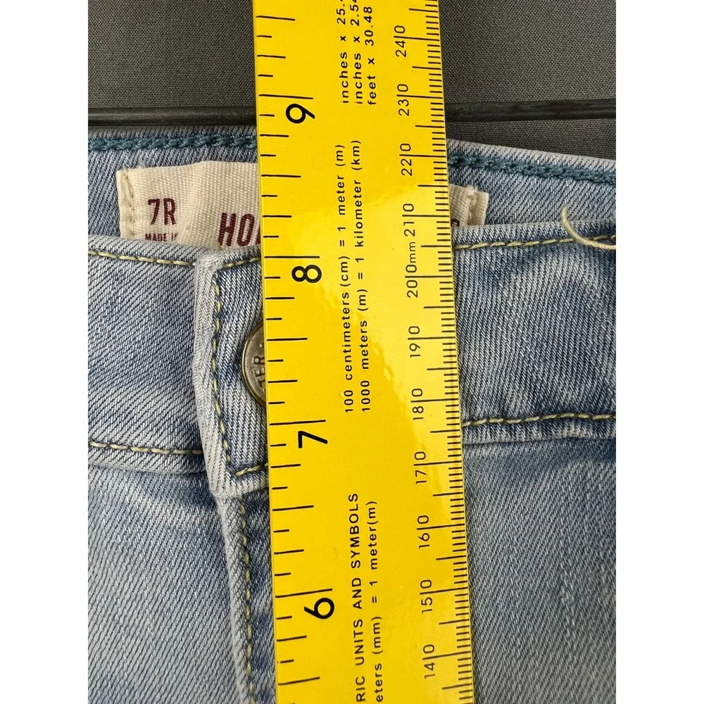 Hollister Jeans Womens 7R 28x30 Low Rise Super Skinny Light Wash Distressed Good